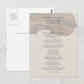 De aanraking van de hand van de meester briefkaart (Voorkant / Achterkant)