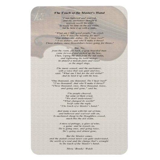 De aanraking van de hand van de meester magneet (Verticaal)