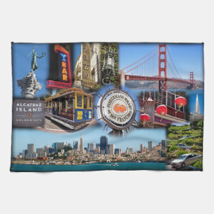 De Aantrekkelijkheden van San Francisco Theedoek
