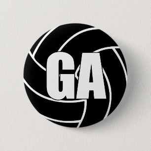 De Aanval GA van het Doel van het netball Ronde Button 5,7 Cm