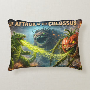De aanval van de Colossus mutant groente accent Kussen