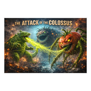 De aanval van de Colossus mutant groente XL premiu Foto Afdruk