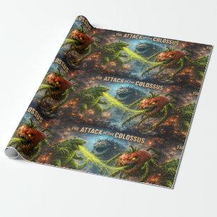 De aanval van de Colossus mutant veggie mat wrap Cadeaupapier