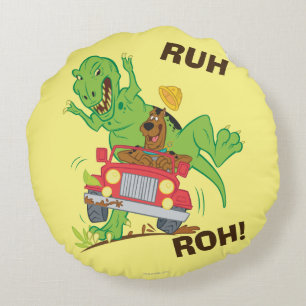 De Aanval van scooby-Doo t-Rex Rond Kussen