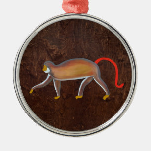 De aap 2009 metalen ornament