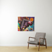 De aap (drie) wandkleed (In Situ (horizontaal))