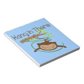 De aap hangt daar in notitieblok (Schuin)