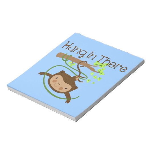 De aap hangt daar in notitieblok (Gedraaid)