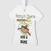 De aap hangt daar in ornament (voorkant)