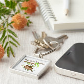 De aap hangt daar in sleutelhanger (Zijkant)