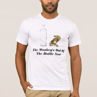 De aap is nu uit de fles t-shirt