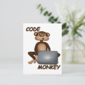 De Aap van de code Briefkaart (Staand voorkant)