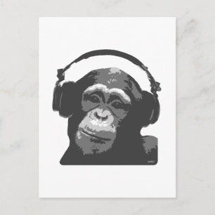 DE AAP VAN DJ BRIEFKAART