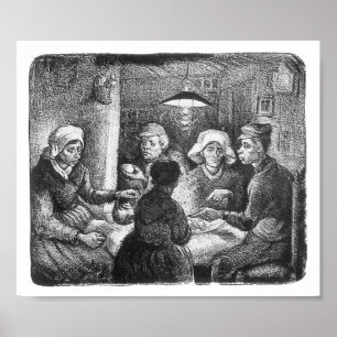 De aardappel Eaters, Van Gogh Poster