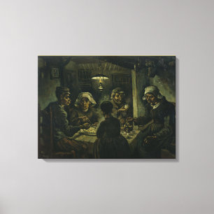 De aardappel Eaters van Vincent Van Gogh Canvas Afdruk
