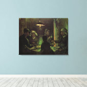 De Aardappel Eters door Vincent van Gogh Canvas Afdruk (Insitu (Houten vloer))