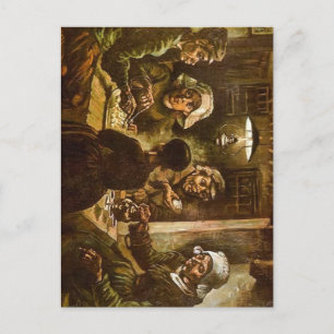 De aardappeleters Vincent van Gogh Kunstwerk Feestdagenkaart