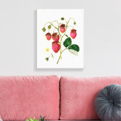 De aardbei van de Roseberry, gegraveerd door Watte Canvas Afdruk (Insitu (Woonkamer))