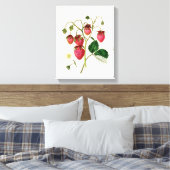 De aardbei van de Roseberry, gegraveerd door Watte Canvas Afdruk (Insitu (Slaapkamer))