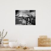 de aardbeving in Francisco van 1906 Poster (Keuken)