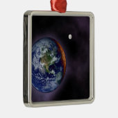 De aarde aan de buitenranden metalen ornament (Rechts)