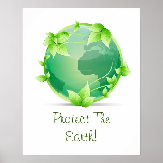 De aarde beschermen poster (Voorkant)