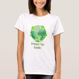 De aarde beschermen t-shirt