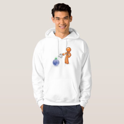 De aarde bewateren hoodie (Voorkant volledig)