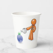 De aarde bewateren papieren bekers (Voorkant)