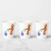 De aarde bewateren papieren bekers