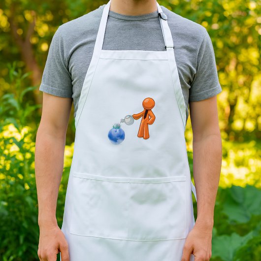 De aarde bewateren standaard schort