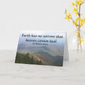 De aarde heeft geen verdriet geen dat de hemel kan kaart (Gele Bloem)