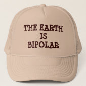 De aarde is bipolair trucker pet (Voorkant)