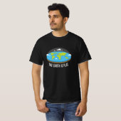 De aarde is een vlakke aarde t-shirt (Voorkant volledig)