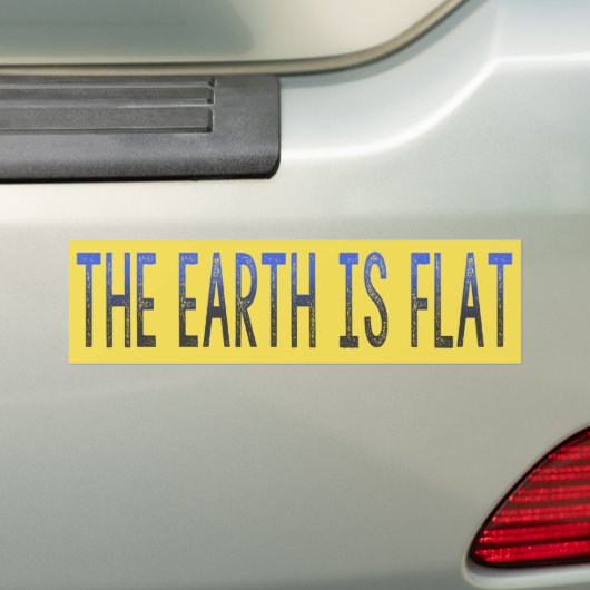 DE AARDE IS FLAT - geweldige bumpersticker (Op auto)