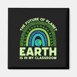 De aarde is in mijn slaapkamer Earth Day Environme Magneet