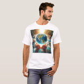 DE AARDE IS IN ONZE HANDEN Ontwerp T-shirt (Voorkant volledig)
