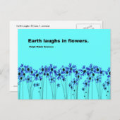 De aarde lacht briefkaart (Voorkant / Achterkant)