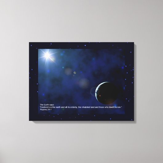 De aarde - Perek Shirah Canvas Afdruk (Voorkant)