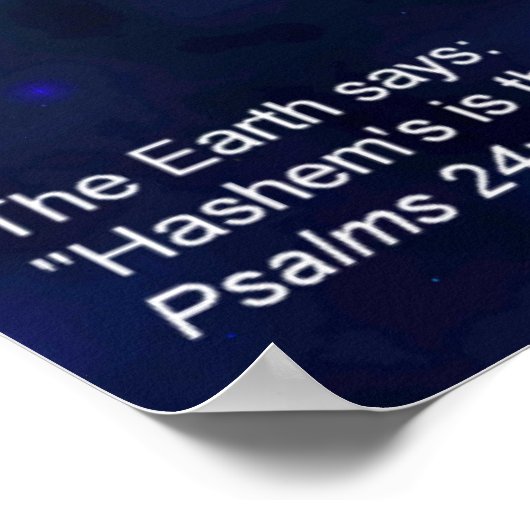 De Aarde Poster (Hoek)