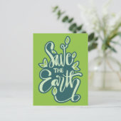 De aarde redden briefkaart (Staand voorkant)