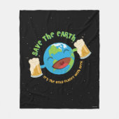 De aarde redden fleece deken (Voorkant)