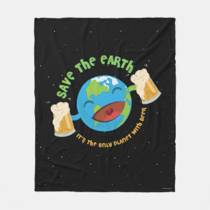De aarde redden fleece deken