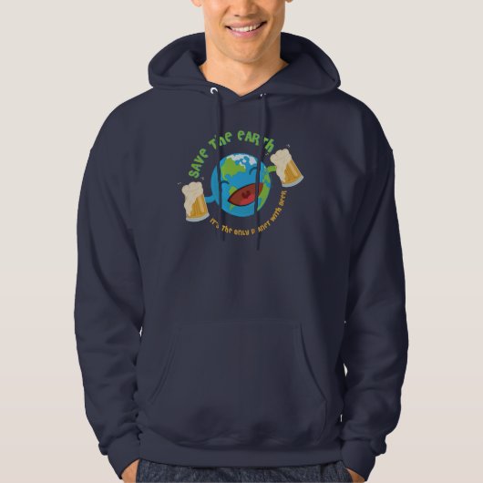 De aarde redden hoodie (Voorkant)