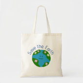 De aarde redden tote bag (Voorkant)
