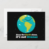 De aarde schoon houden briefkaart (Voorkant / Achterkant)