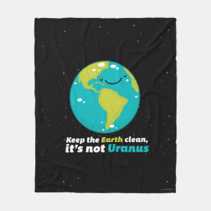 De aarde schoon houden fleece deken