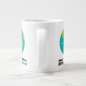 De aarde schoon houden jumbo mok (Achterkant)