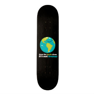 De aarde schoon houden skateboard