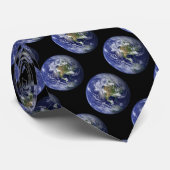 De aarde van onze planeet stropdas (Opgerold)